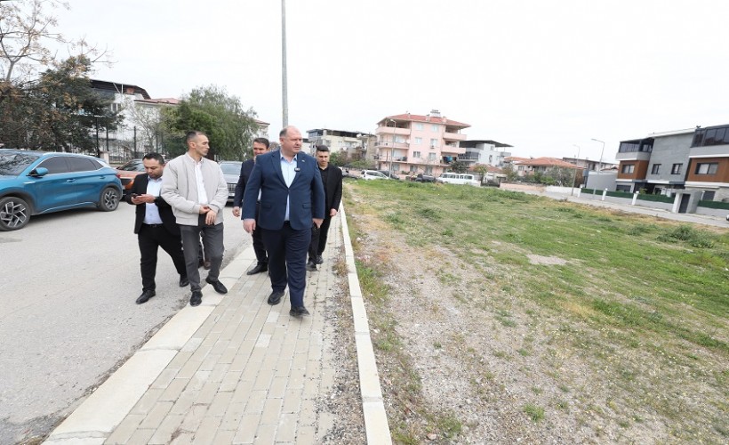 Menderes Belediyesi, pati park için ilk kazmayı vuruyor