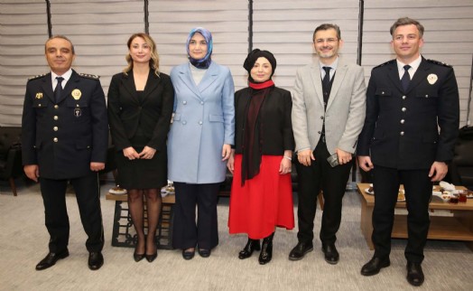 Polis teşkilatı resepsiyonda buluştu