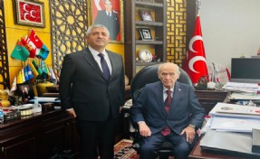 Şahin'den Bahçeli'ye ziyaret: İzmirlilere selam gönderdi…