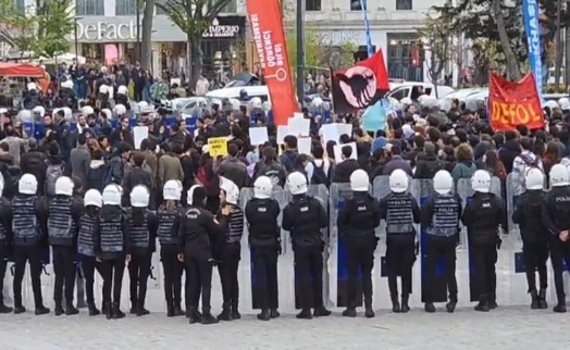 Saraçhane'ye yürüyen öğrencilere büyük abluka
