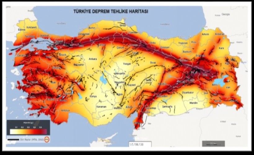 AFAD'dan 'Türkiye Deprem Tehlike Haritası' açıklaması: Hangi renk, hangi anlama geliyor?