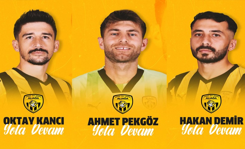 Aliağa FK'da 3 oyuncuyla yeni sözleşme yapıldı