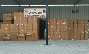 Aydın'da 4,5 milyon liralık boş makaron ele geçirildi; 2 gözaltı