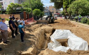 Aydın'da bulunan oda mezarın üstü kapatıldı