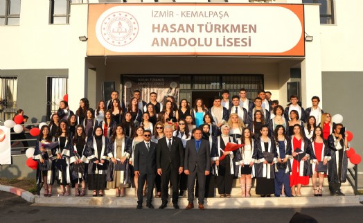 Başka Türkmen, Hasan Türkmen Anadolu Lisesi’nin mezuniyet törenine katıldı