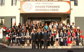 Başka Türkmen, Hasan Türkmen Anadolu Lisesi’nin mezuniyet törenine katıldı