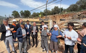 Bodrum Çamlık'ta camii temeli mutluluğu