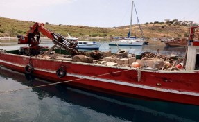 Bodrum'da denizden 20 ton katı atık çıktı!