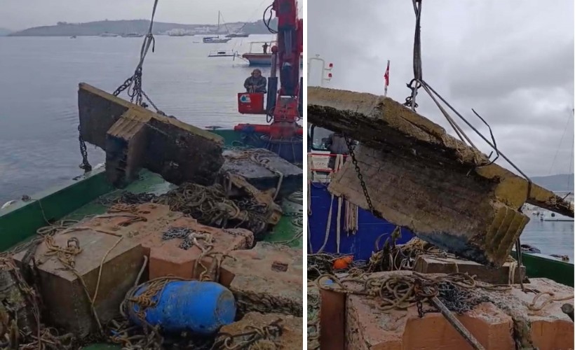 Bodrum kıyılarında tonoz operasyonu: 200 ton çıkartıldı!