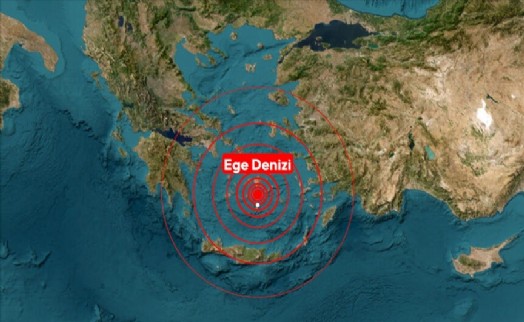 Ege Denizi'nde deprem!