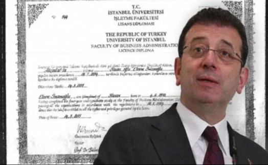 Ekrem İmamoğlu'nun diploması silindi