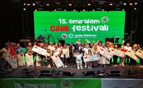 Emiralem Çilek Festivali'ne ziyaretçi akını