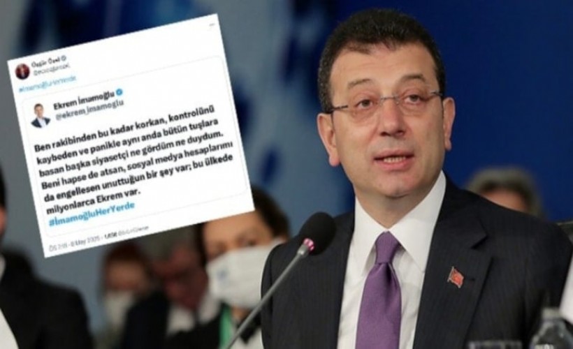 Hesabı kapatılan İmamoğlu'nun ilk mesajını Özgür Özel paylaştı