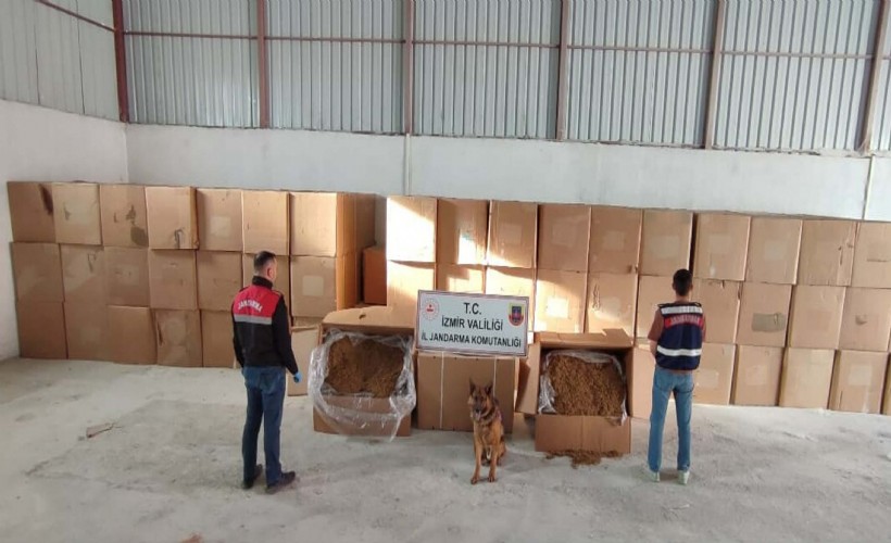 İzmir'de 6 ton kaçak tütün ele geçirildi