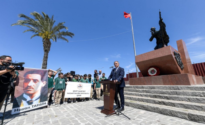 İzmir'de Hasan Tahsin anması... Başkan Tugay: 'Doğruları yazacağım’ diyen bütün gazeteciler kahramandır