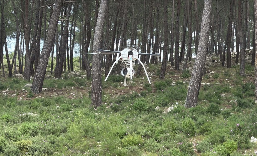 Orman yangınlara karşı dronlu önlem
