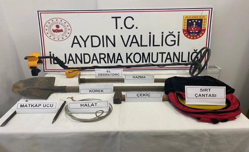 SİT alanında kaçak tarihi eser kazısına 3 gözaltı