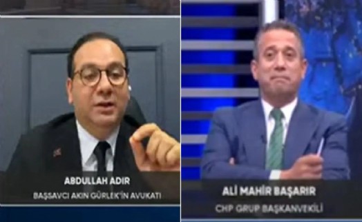 Akın Gürlek'in avukatı ve CHP'li Başarır karşı karşıya geldi