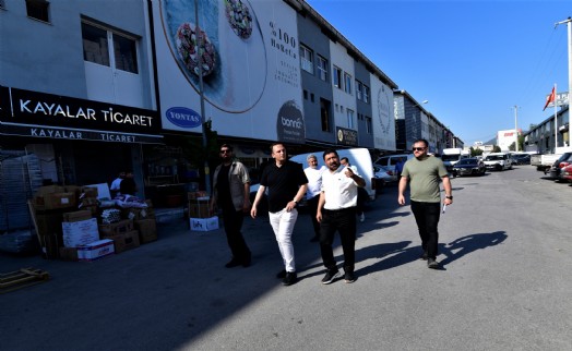 Başkan Eşki’den Fincancılar Çarşısı ziyareti