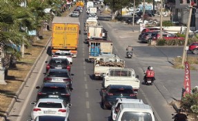 Bodrum'a 24 saatte 50 bin araç giriş yaptı