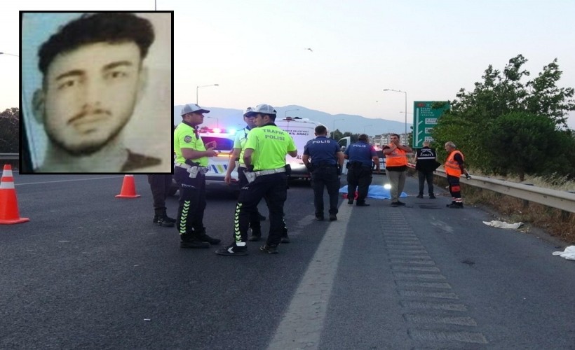 Bornova'da feci kaza; Bariyere çarpan motosikletin sürücüsü motokurye öldü