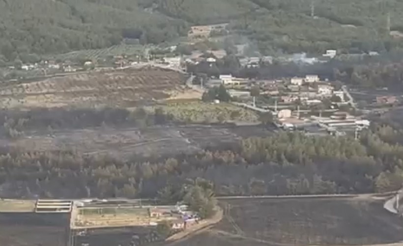 Bornova'daki yangın kontrol altında