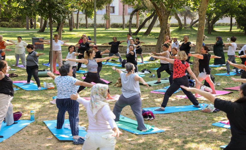 Buca’da yoga, pilates ve zumba dersleri açık havaya taşındı