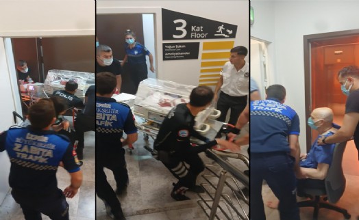 Büyükşehir Zabıtası yangında seferber oldu