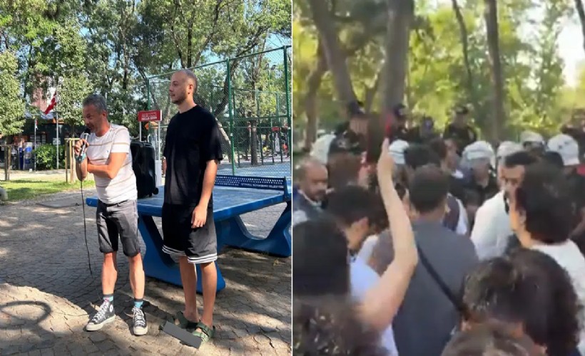 Etkinliğe polis ablukası: İrfan Değirmenci gözaltına alındı