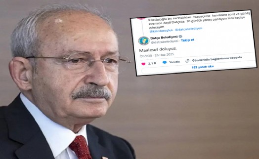 Kılıçdaroğlu'na 'tatil teklifine' belediyeden yanıt: 'Doluyuz'