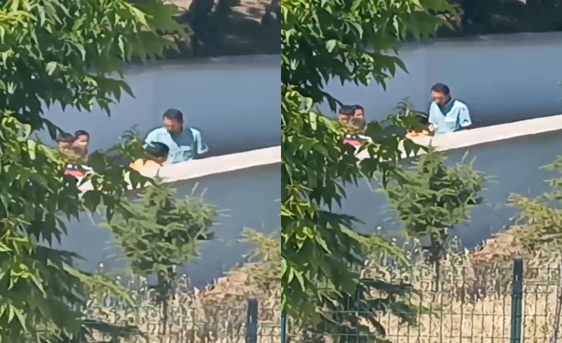 Okulun bahçesinde müdür yardımcısından öğrenciye tokat