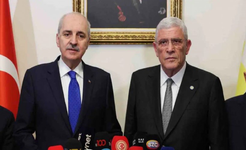 TBMM Başkanı Kurtulmuş ile Dervişoğlu görüşmesi başladı