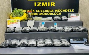 Torbacılara dağıtılmadan önce 22 kilo esrar ele geçirildi