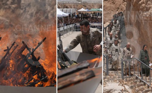 41 yılın ardından terör örgütü PKK silah bıraktı! İşte o tarihi görüntüler