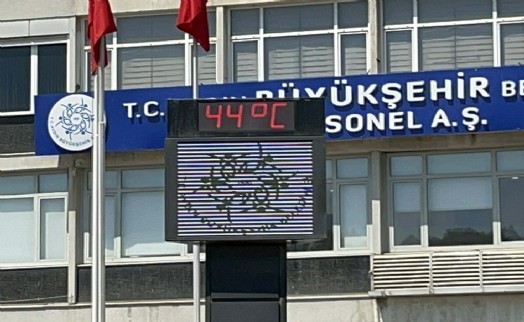 Aydın'da termometreler 44 dereceyi gösterdi