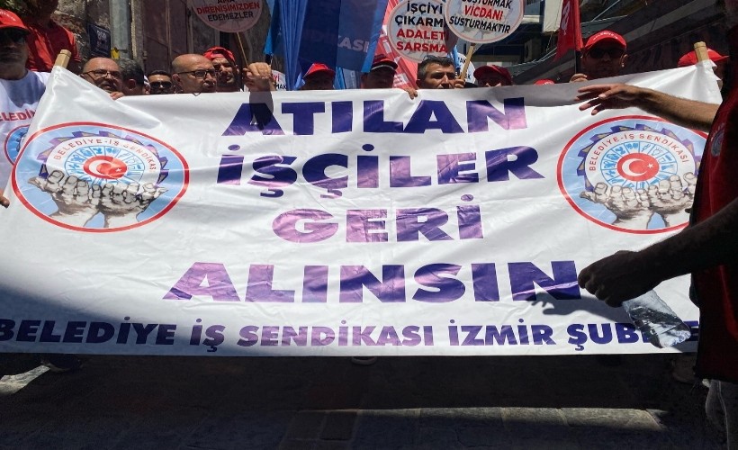 Belediye-İş 368 işçi için sokağa indi, Tugay'a seslendi: 'Artık bıçak kemiğe dayandı!'