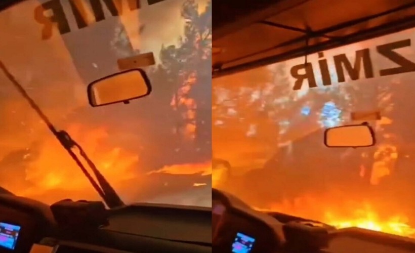 Buca'daki yangın cehennemi aratmıyor: Ekipler alevlerin arasında kaldı!