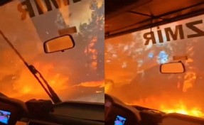Buca'daki yangın cehennemi aratmıyor: Ekipler alevlerin arasında kaldı!