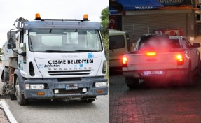 Çeşme’de yaz temizliği ve ilaçlama seferberliği: 24 saat kesintisiz hizmet