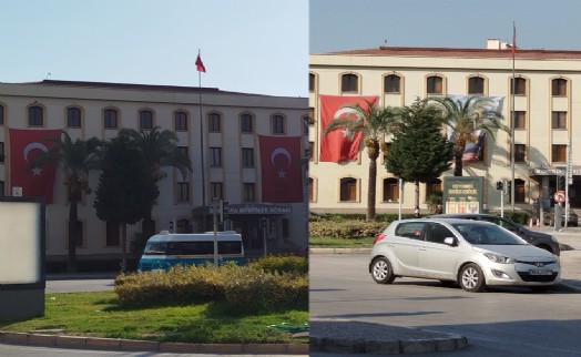 Ege Postası gündeme getirdi! Atatürk fotoğrafı asıldı!