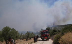 İzmir İtfaiyesi Çeşme Ildır için teyakkuza geçti