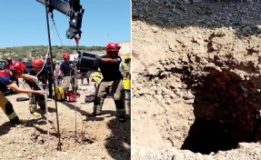İzmir İtfaiyesi'nden zorlu kurtarma operasyonu: 15 metrelik kuyuya düştü!