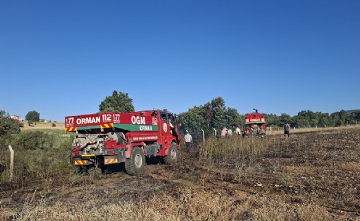 Kütahya’da arazi yangını; 7 dekar alan zarar gördü