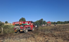 Kütahya’da arazi yangını; 7 dekar alan zarar gördü