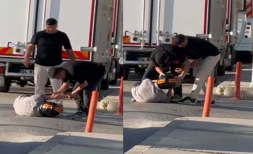 Motosiklet sürücüsüne darp kamerada; 2 gözaltı