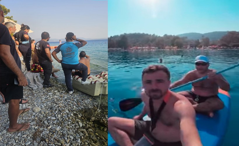 Muğla’da kürek sörfü yapan 2 kişiden 1'i kayıp; olay öncesi kamerada