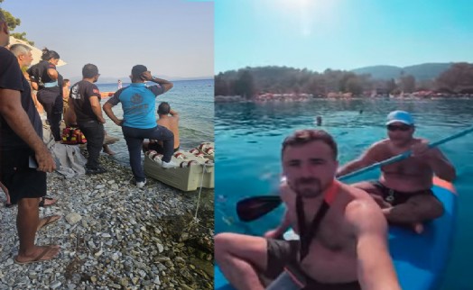 Muğla’da kürek sörfü yapan 2 kişiden 1'i kayıp; olay öncesi kamerada