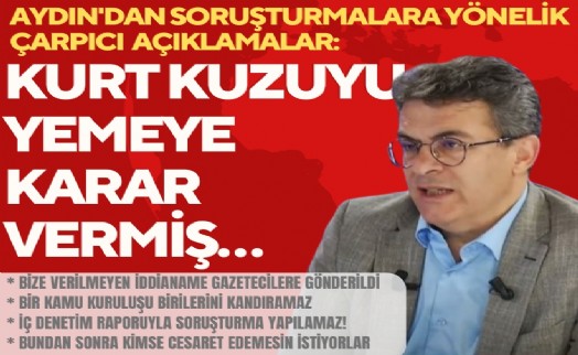 Murat Aydın'dan İzmir soruşturmasına yönelik çarpıcı açıklamalar: ‘Kurt kuzuyu yemeye karar vermiş…’