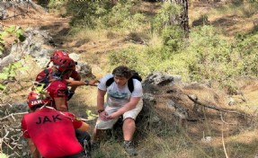 Ormanda kaybolan Rus turistin imdadına ekipler yetişti