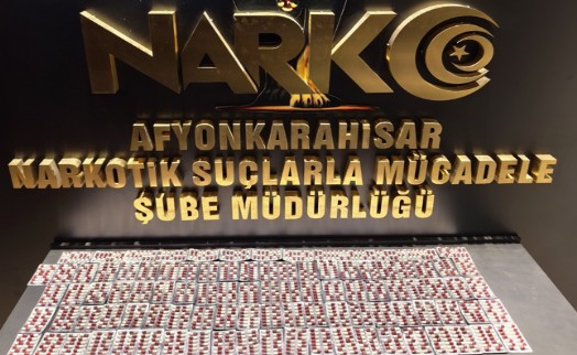 Otobüste 1368 sentetik uyuşturucu ele geçirildi